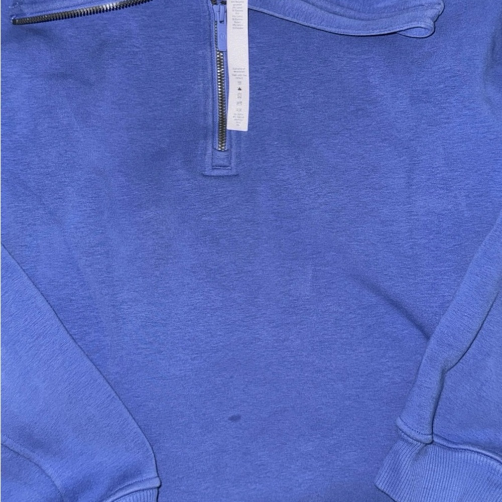 Lulu Lemon Blue Quarter-Zip Sweatshirt